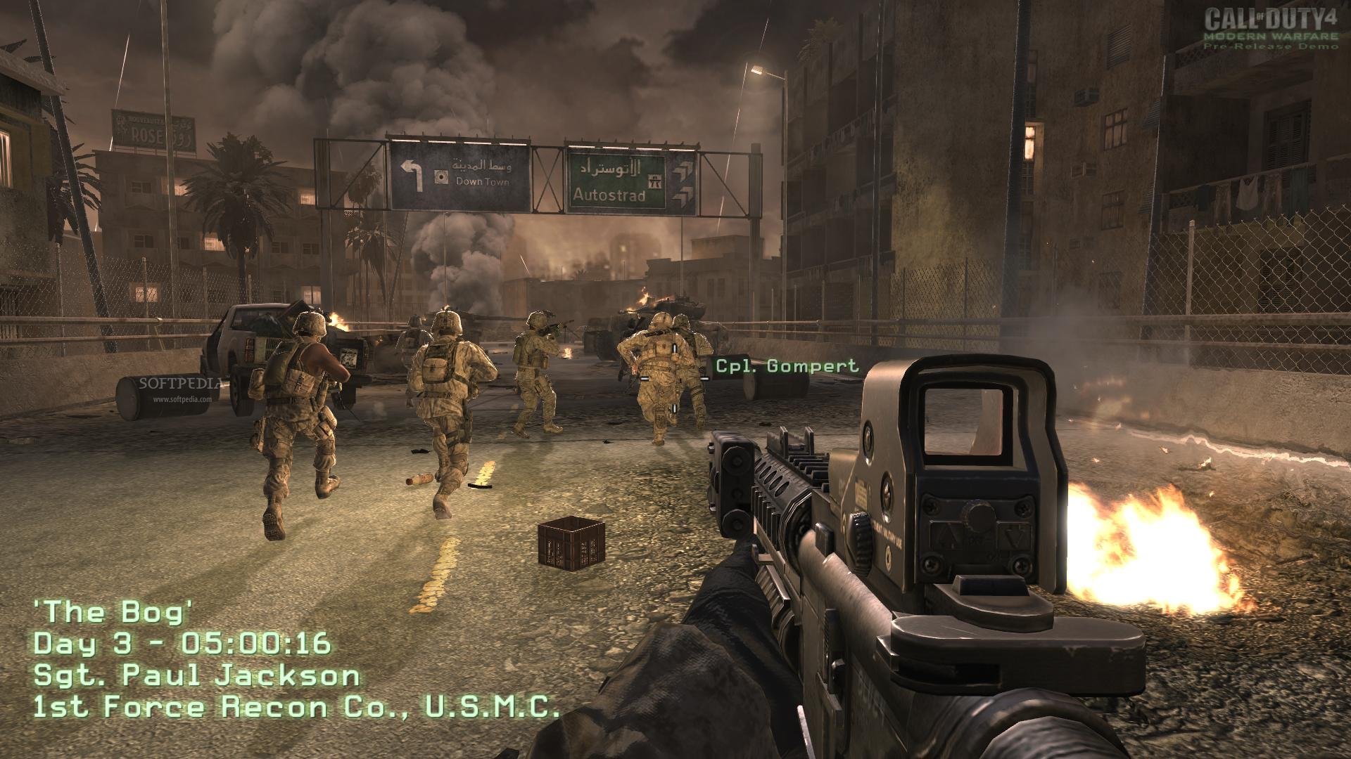 Call of Duty 4: Modern Warfare - Demo - Make sure you don't shoot your ...
