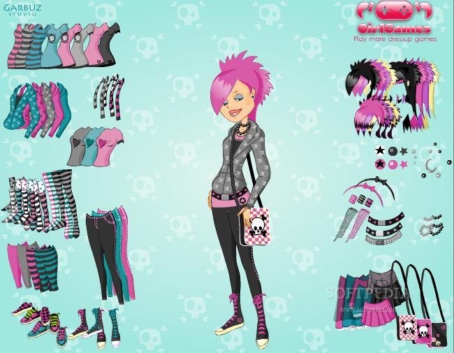 Emo Girl Dress Up Screenshots, screen capture - Softpedia