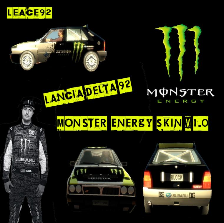 Screenshot 1 of GTA IV Addon Ken Block Monster Energy Lancia Skin