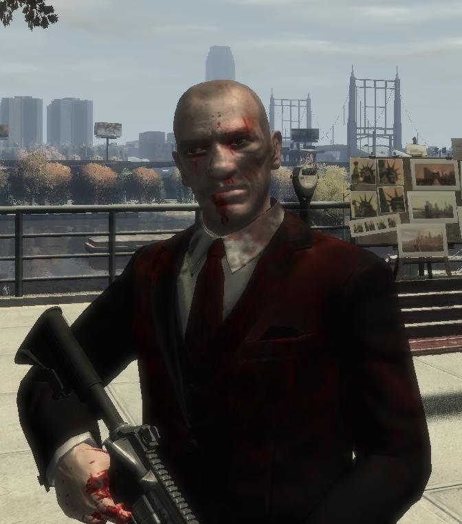 Screenshot 1 of GTA IV Addon - Niko Skin with bloody face