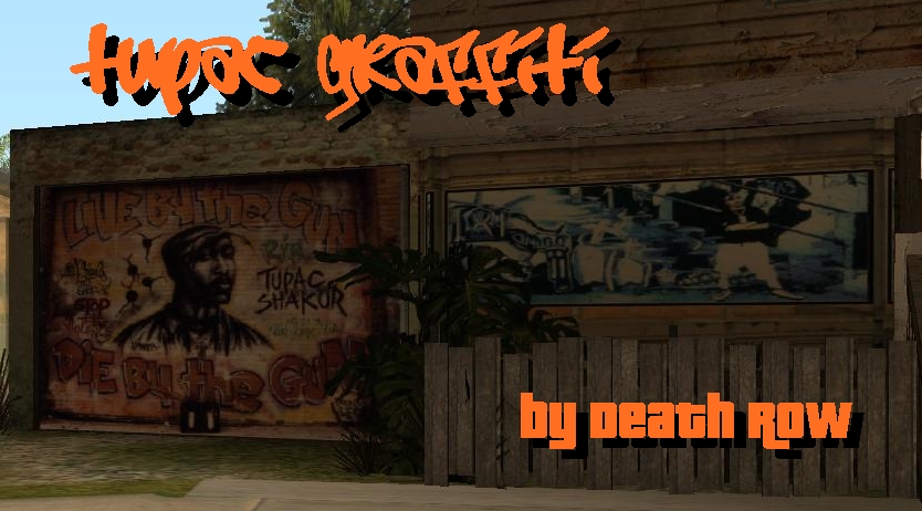 Screenshot 1 of GTA: San Andreas Addon - 2Pac Graffiti