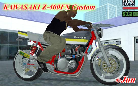 Kawasaki Z400FX Custom is a new mod for GTA San Andreas