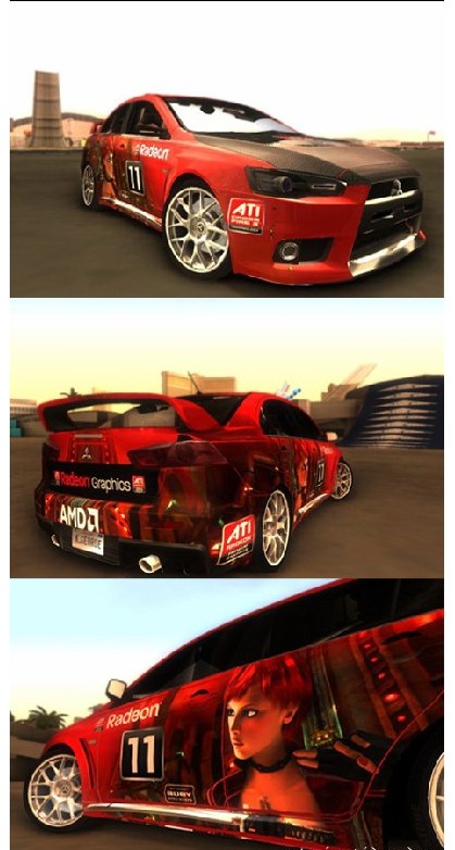 Screenshot 1 of GTA: San Andreas Addon - Mitsubishi Lancer Evo X PaintJob