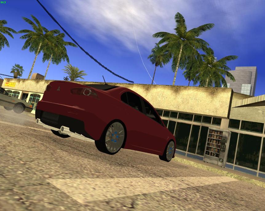 Screenshot 1 of GTA: San Andreas Addon - Mitsubishi Lancer Evo X The image below has been reduced in size. Click on it to see the full version.