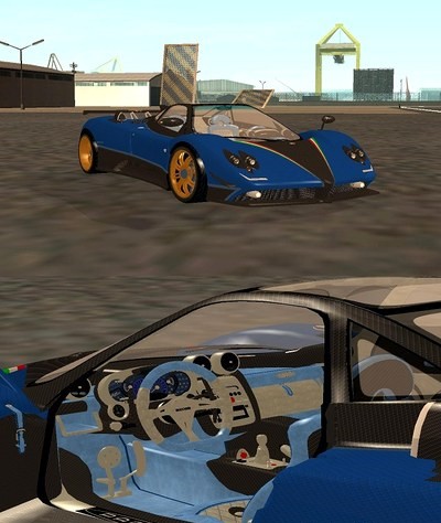 Screenshot 1 of GTA San Andreas Addon Pagani Zonda Tricolore