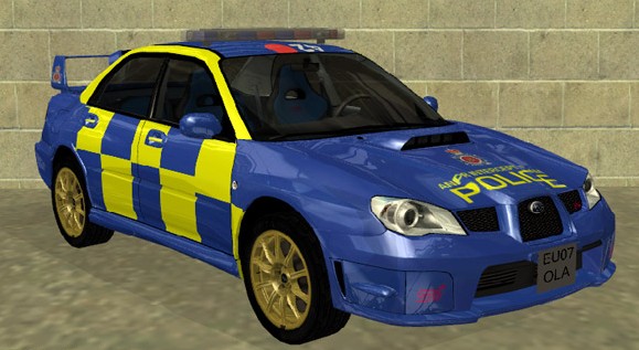 Screenshot 1 of GTA San Andreas Addon Subaru Impreza STi 2006 UK Police
