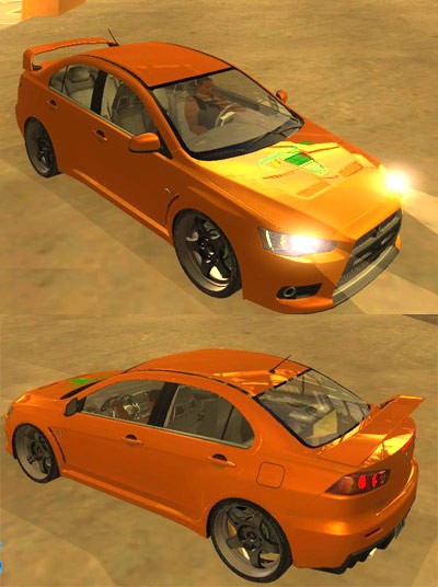 Screenshot 1 of GTA: San Andreas addon - Mitsubishi Lancer Evolution X
