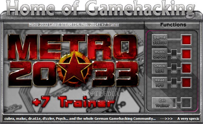 Metro 2033 Mega Trainer Download