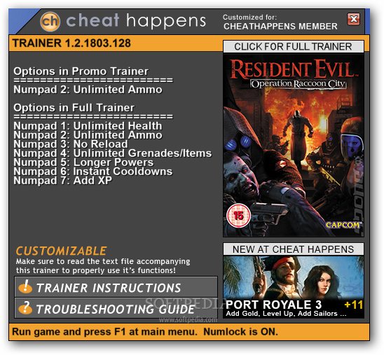 Download Resident Evil: Operation Raccoon City +7 Trainer for v1.2 ...