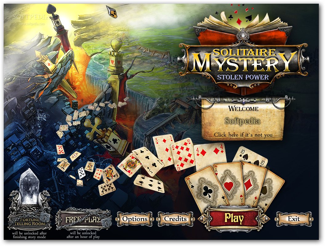 Solitaire Mystery: Stolen Power Game 