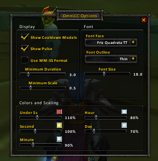 Screenshot 1 Of World Of Warcraft Addon Limelight